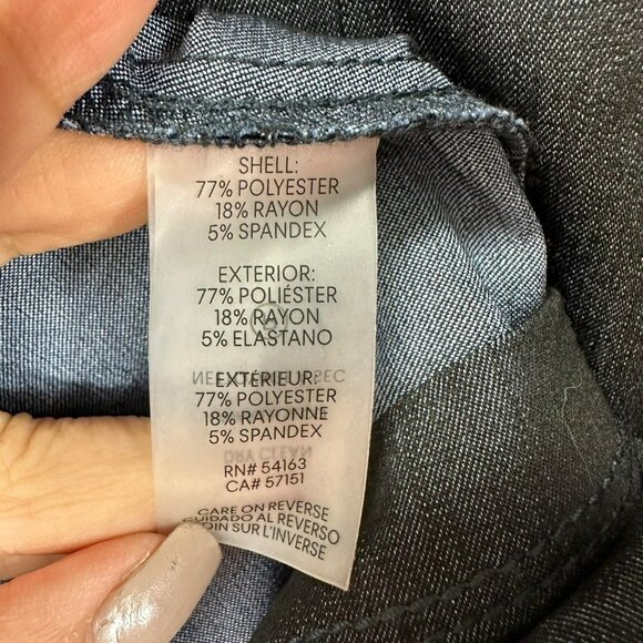 Calvin Klein Blue Sleeveless Shift Round Neck Dress Size 10 - Picture 9 of 9